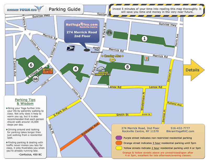 Rockville Centre, Long Island Parking Map