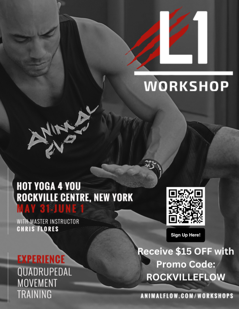 Hot Yoga 4 You RVC - Animal Flow Flyer